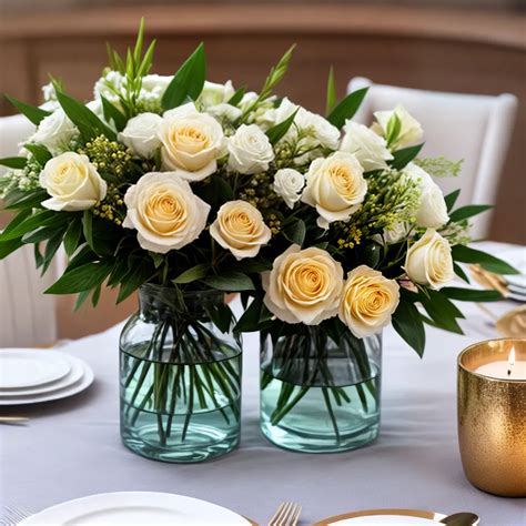 Vasos De Flor Para Mesa De Jantar - Adicione elegância à sua mesa de jantar com esses vasos decorativos