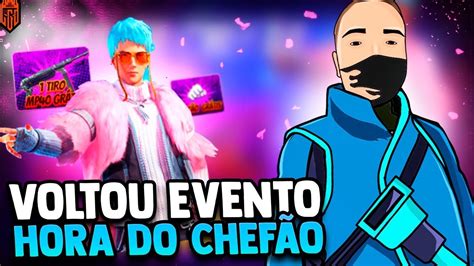 FREE FIRE AO VIVO HORA DO CHEFÃO VOLTOU TREINAMENTO RANQUEADA