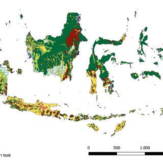 Map of the forest types for 1950 | Download Scientific Diagram