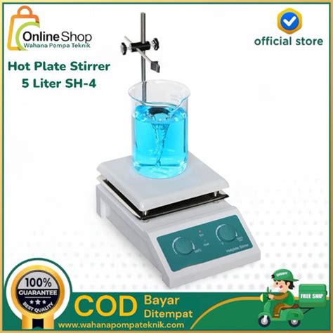 Jual Hot Plate Magnetic Stirrer 5 Liter SH 4 Lab Stirer SH4 5L Magnet SH04 Jakarta Barat