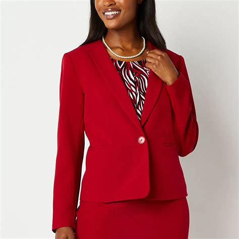 Black Label By Evan Picone Suit Jacket Color Crimson Jcpenney