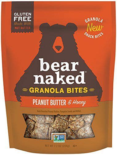 Bear Naked Granola Bites Vegetarian Gluten Free Snacks Peanut Butter And Honey Oz Bag
