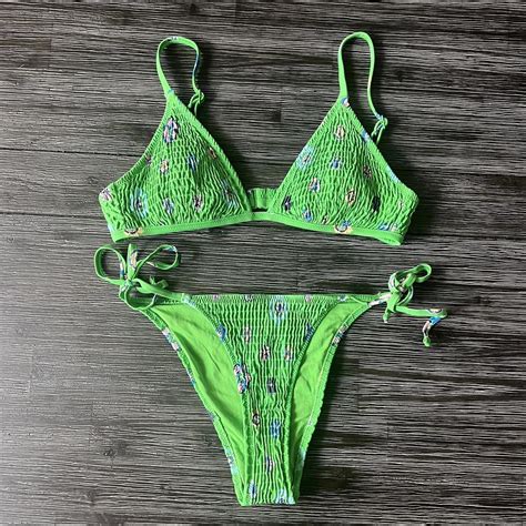 Like New Aerie Scrunchie Bikini Top Is A S And Depop