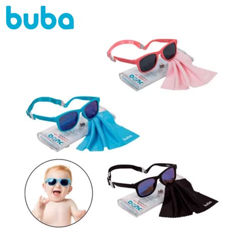 Oculos De Sol Para Bebe - Óculos de Sol Buba Para Bebê Flexível Proteção UVA UVB Com Estojo ...