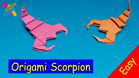 Origami SCORPION DIY Easy How To Make Paper Scorpion Easy Fold