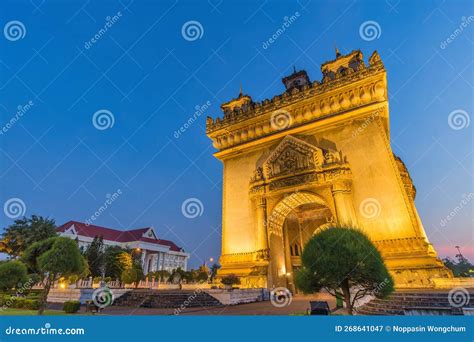 Patuxay Or Patuxai Is A War Monument In The Centre Of Vientiane