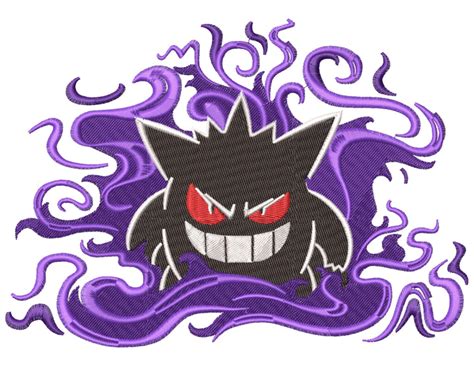 Embroidery Pattern Pokemon Gengar Flames Age Store Designs