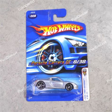 Jual HOT WHEELS HOTWHEELS PORSCHE CARRERA GT 2006 FIRST EDITIONS FE SILVER Kuning Kota