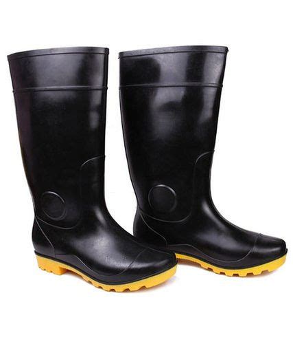 Black And Yellow Pvc Gum Boot Size At Best Price In Bahadurgarh