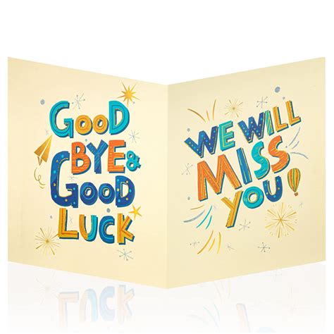 Buy HOMANGA Giant Farewell Greeting Card 35x55cm Good Luck Office