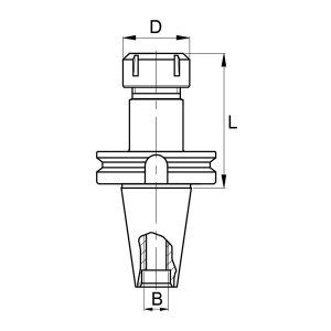 COLLET HOLDER BT30 ER20 4