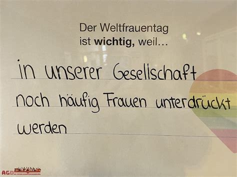 Internationaler Weltfrauentag Am M Rz Gymnasium Lehrte