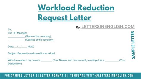 Workload Reduction Request Letter Youtube