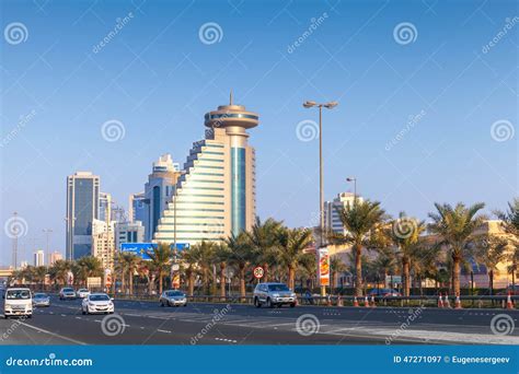 Street View Of Manama Citycapital Of Bahrain Kingdom Editorial