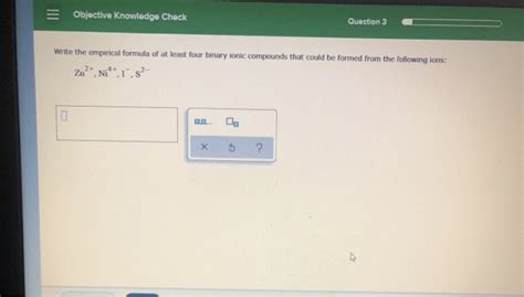 Solved Objective Knowledge Check Question 3 Write The Chegg