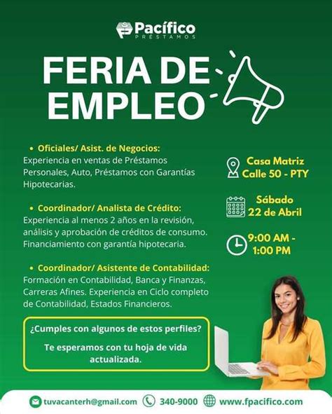 Feria de empleo este sábado Cuáles vacantes están disponibles