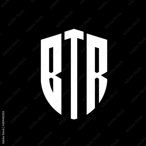 Btr Letter Logo Design Btr Modern Letter Logo With Black Background