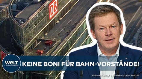 DEUTSCHE BAHN Vorstände bekommen keine Bonuszahlungen für das Jahr