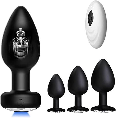 Vibrating Anal Plug Butt Plug Set 4Pcs Anal Sex Toys Butt Plush Sex