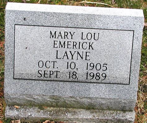 Mary Louise Mary Lou Emerick Layne Homenaje De Find A Grave