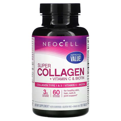 NeoCell Super Collagen Vitamin C Biotin 180 Tablets