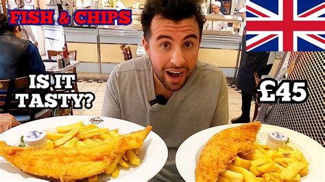 AMERICAN Tries British FISH AND CHIPS In LONDON For The FIRST TIME