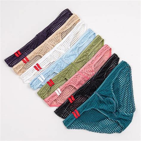 Men S Sexy Pouch G String Thongs Mesh Swim Low Rise Bikini Briefs Underwear Us Ebay