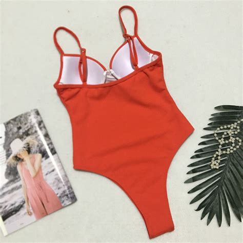 Dan Thress Blog Bikinx High Cut One Piece Swimsuit Female Sexy Thong Bikini 2019 New Ribbed