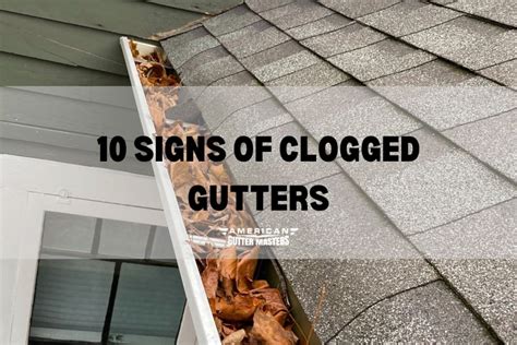 10 Signs Of Clogged Gutters Americanguttermasters