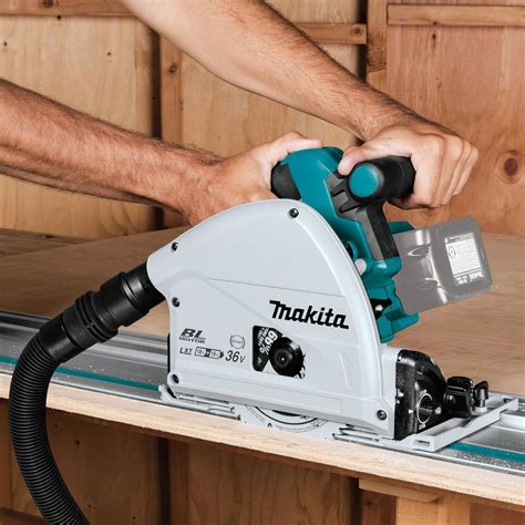 Makita Dsp Zju Twin V Lxt Cordless Plunge Saw Mm Body Only In