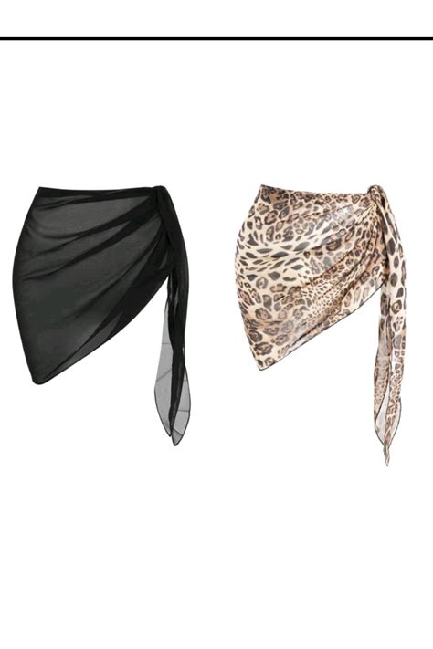 BF Bikini Fashion 2li siyah ve leopar ikili pareo seti Fiyatı Yorumları