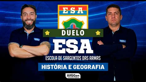 Concurso ESA 2023 Duelo De Historia E Geografia AlfaCon YouTube