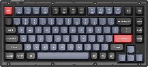 Keychron V Qmk Gateron G Pro Red Hot Swap Rgb Frosted Black V A Keychron