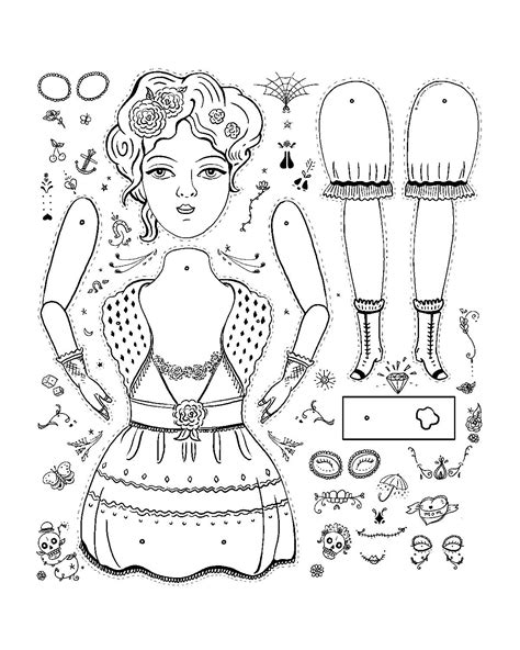 Paper Doll Template Paper Dolls Printable Pattern Paper Paper