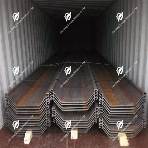 Hot Rolled U Type Steel Sheet Piling Type Type Steel Sheet Pile For Building Material U