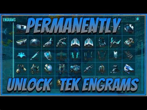 Ark Unlock All Tek Engrams Command - Unlock all engrams (no tek)(click ...