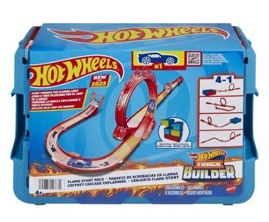 Hot Wheels Track Builder Kaskaderska pętla ognia zestaw do zabawy smyk