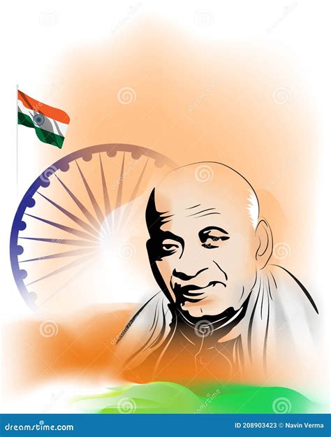 Vector Illustration Concept Of Sardar Vallabhbhai Patel Jayanti