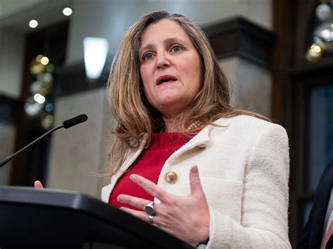 Reaction To Chrystia Freeland S Resignation And The Liberal Chaos