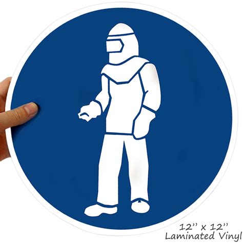 Wear Full Protective Clothing Military Hazard Symbol Signs Sku Dot 2223