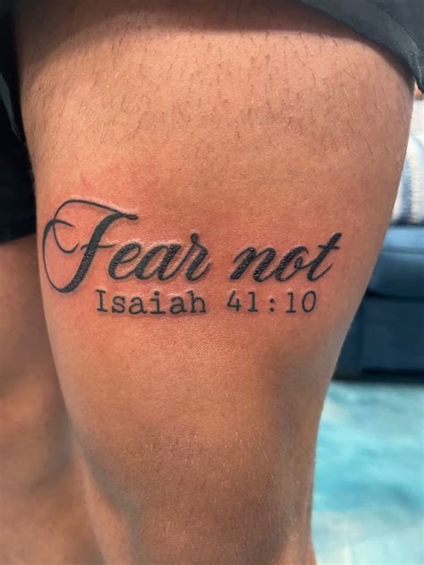 Fear Not Tattoo In 2024 Arm Tattoos For Guys Forearm Small Tattoos