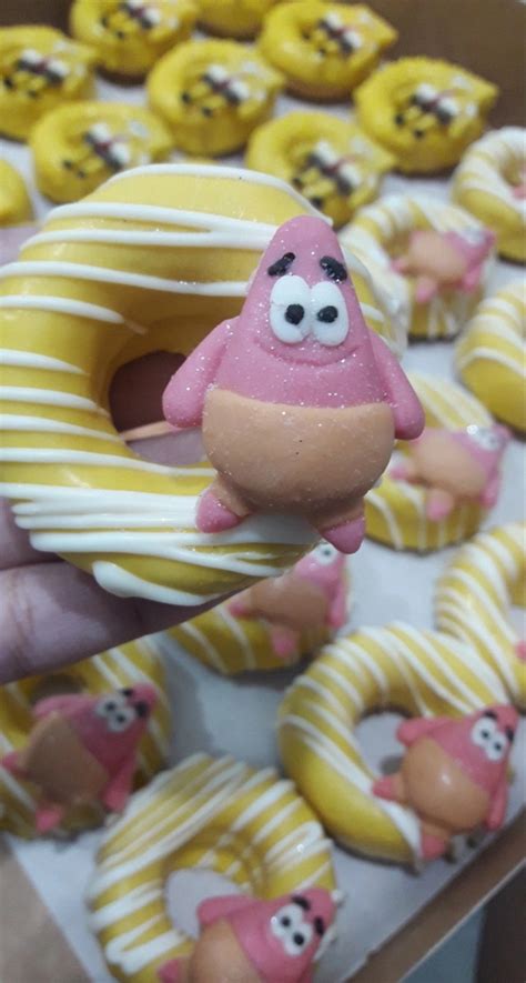 Mini Donuts Personalizados Tema Bob Esponja Elo