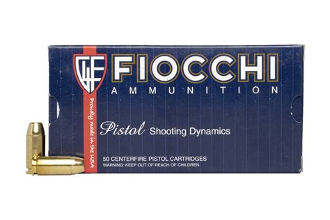 Fiocchi 40 S W 180 Gr FMJ Shooting Dynamics Police Trade Ammo 50 Box