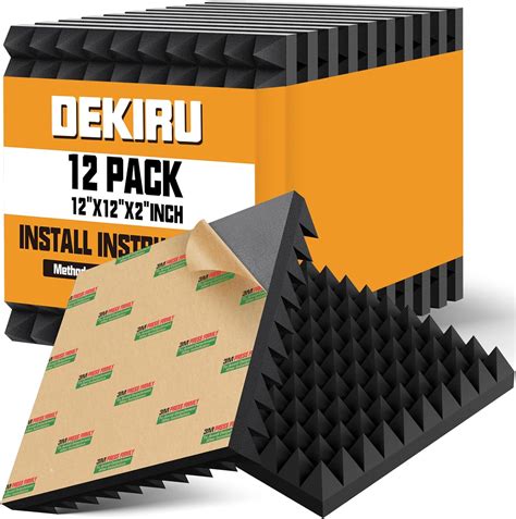 Amazon DEKIRU 12 Pack Sound Proof Foam Panels Fast Expand