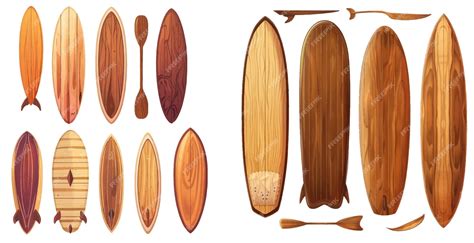 Wooden surfboards Wood surf board types surfboard with paddle or fish ...