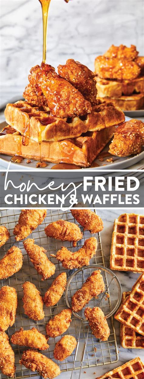 Honey Fried Chicken And Waffles Damn Delicious