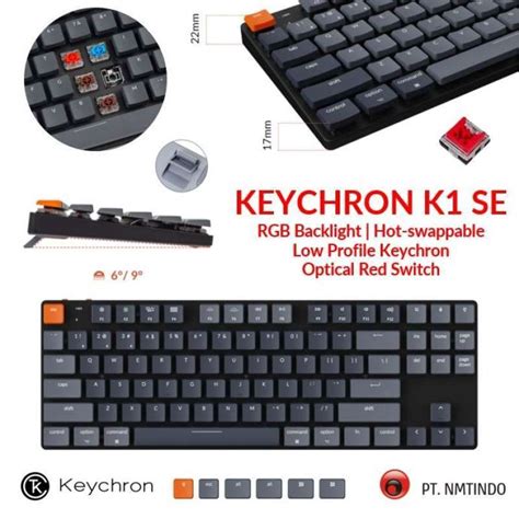 Promo Sale Keychron K1 Se Ultra Slim 80 Tkl Optical Hot Swappable Rgb Backlight Diskon Diskon 7