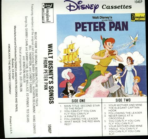 Unknown Artist Walt Disney S Songs From Peter Pan Releases Discogs