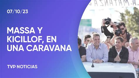 Sergio Massa Y Axel Kicillof Concluyeron La Caravana Peronista En La Matanza Youtube