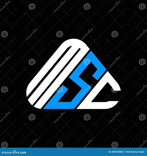 Msc Letter Logo Creative Design With Vector Graphic Msc Stock Vector